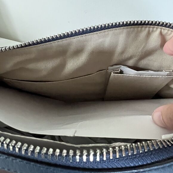 Coach Legacy Haley Satchel Purse Two-Tone Brown Navy NWT $328 + Dust Bag - Picture 10 of 13